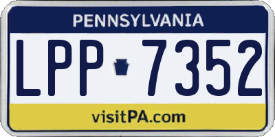 PA license plate LPP7352