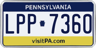 PA license plate LPP7360
