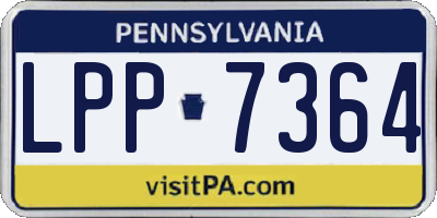 PA license plate LPP7364