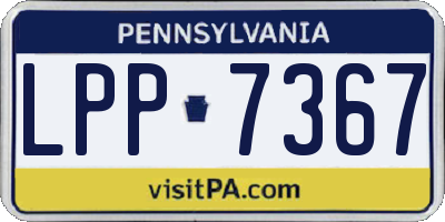 PA license plate LPP7367
