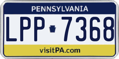 PA license plate LPP7368