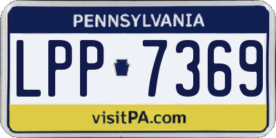PA license plate LPP7369