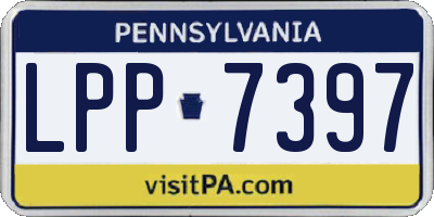 PA license plate LPP7397