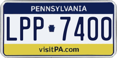 PA license plate LPP7400