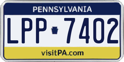 PA license plate LPP7402