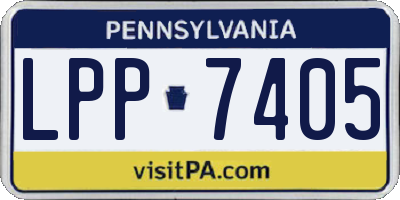 PA license plate LPP7405