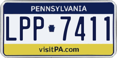 PA license plate LPP7411