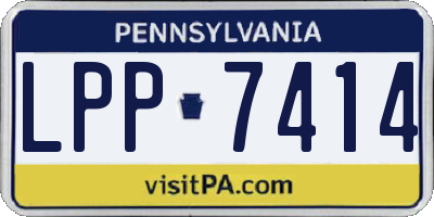 PA license plate LPP7414