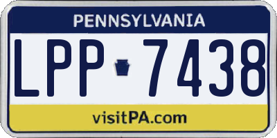 PA license plate LPP7438