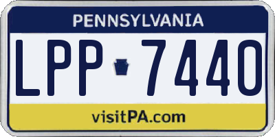 PA license plate LPP7440