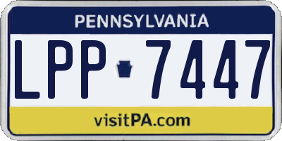 PA license plate LPP7447