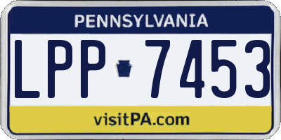 PA license plate LPP7453