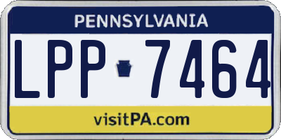 PA license plate LPP7464