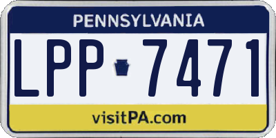 PA license plate LPP7471