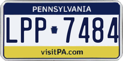 PA license plate LPP7484