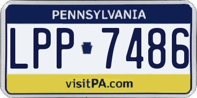 PA license plate LPP7486