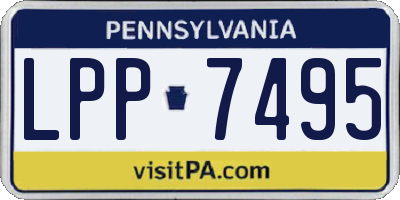 PA license plate LPP7495