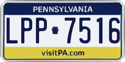 PA license plate LPP7516