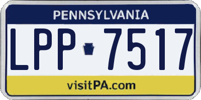 PA license plate LPP7517