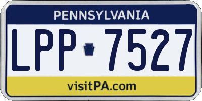 PA license plate LPP7527