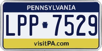 PA license plate LPP7529
