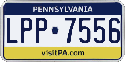 PA license plate LPP7556
