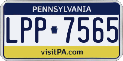PA license plate LPP7565