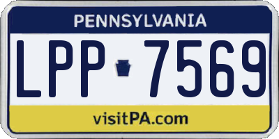 PA license plate LPP7569