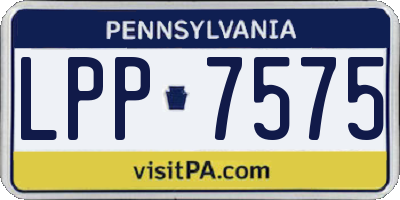 PA license plate LPP7575