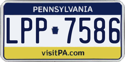 PA license plate LPP7586