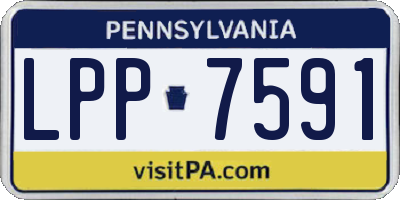 PA license plate LPP7591