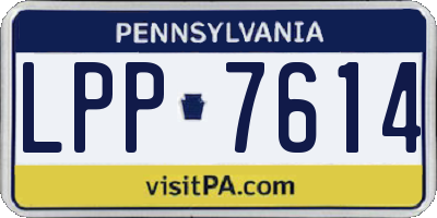 PA license plate LPP7614