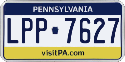 PA license plate LPP7627