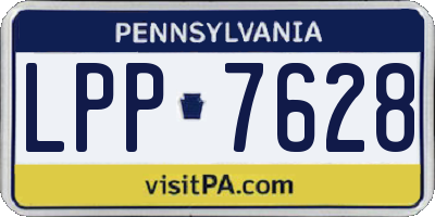 PA license plate LPP7628