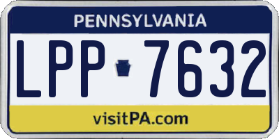 PA license plate LPP7632