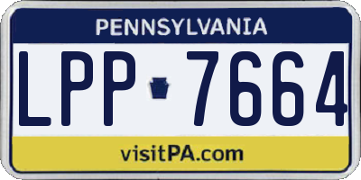 PA license plate LPP7664