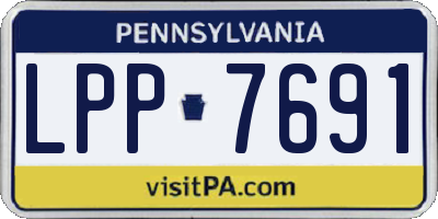 PA license plate LPP7691