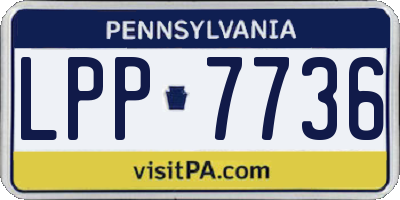 PA license plate LPP7736