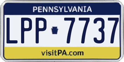 PA license plate LPP7737