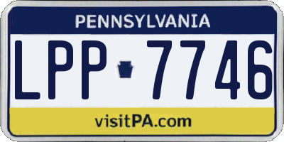 PA license plate LPP7746