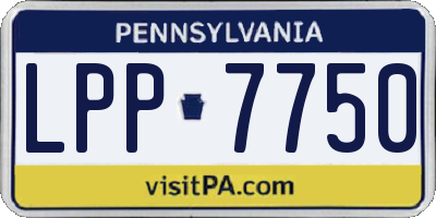 PA license plate LPP7750