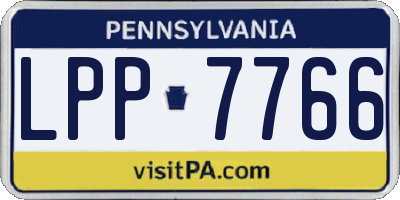 PA license plate LPP7766