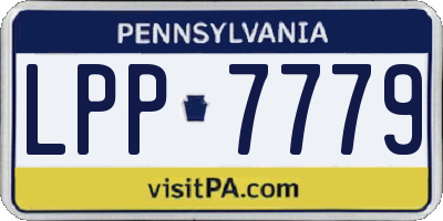 PA license plate LPP7779