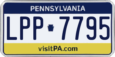 PA license plate LPP7795