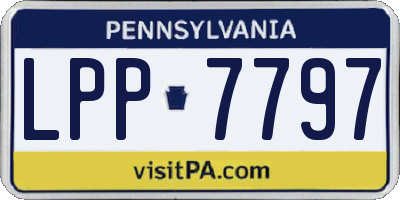 PA license plate LPP7797