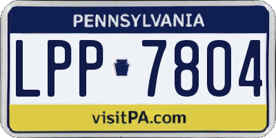 PA license plate LPP7804