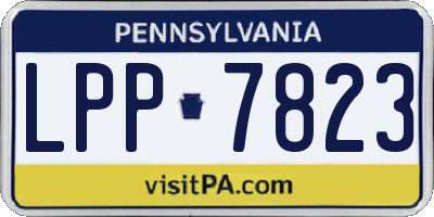 PA license plate LPP7823