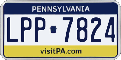 PA license plate LPP7824