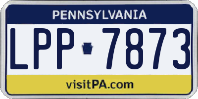 PA license plate LPP7873