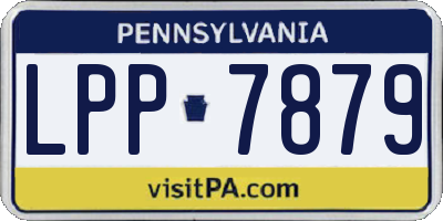 PA license plate LPP7879